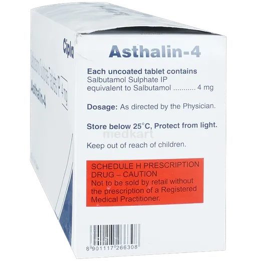asthalin 4mg tablet 45's